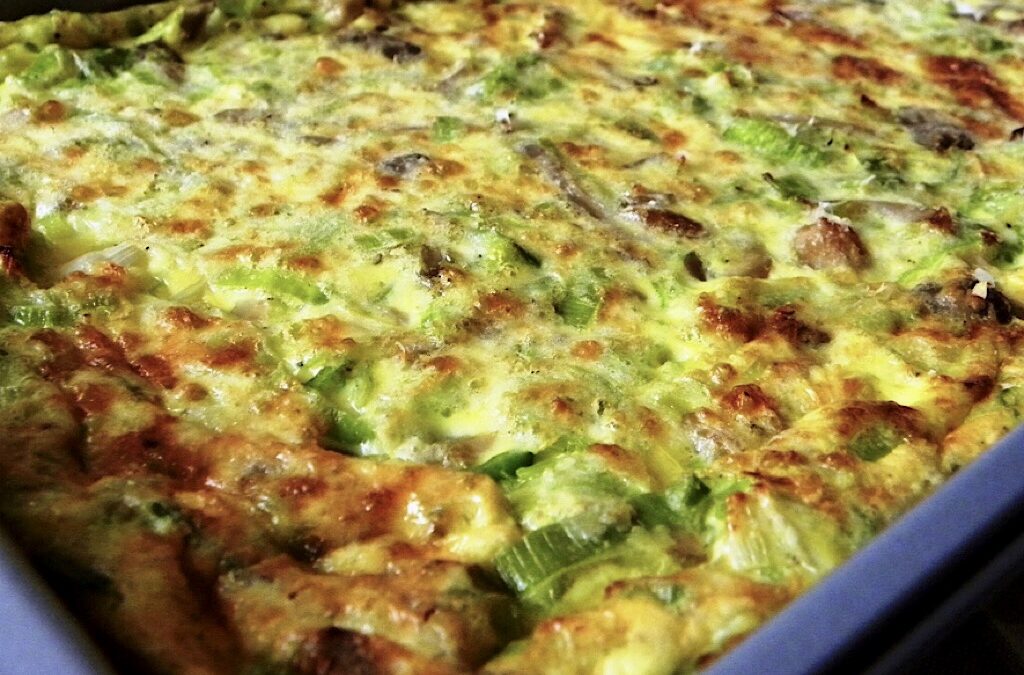 Prei-paddenstoelenfrittata