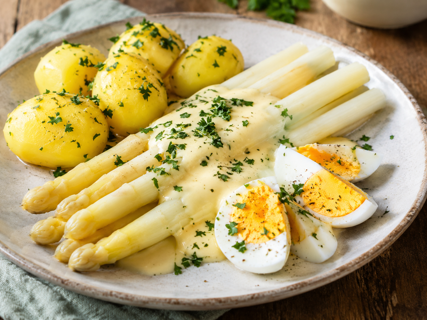 Koningsmaal de eerste asperges