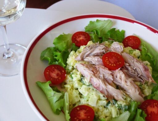 Aardappelsalade met makreel