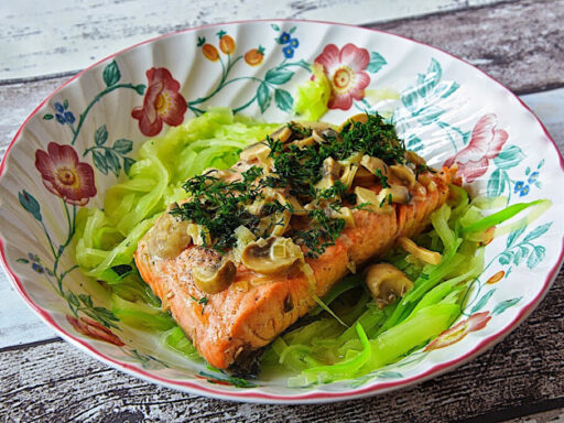 Zalmfilet met roomsaus