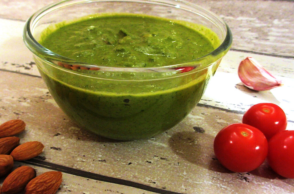 Tomaten-amandelpesto