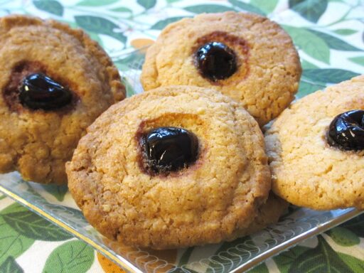 Haverkoekjes met amarenakersen