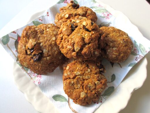Haverkoekjes met honing en kokos