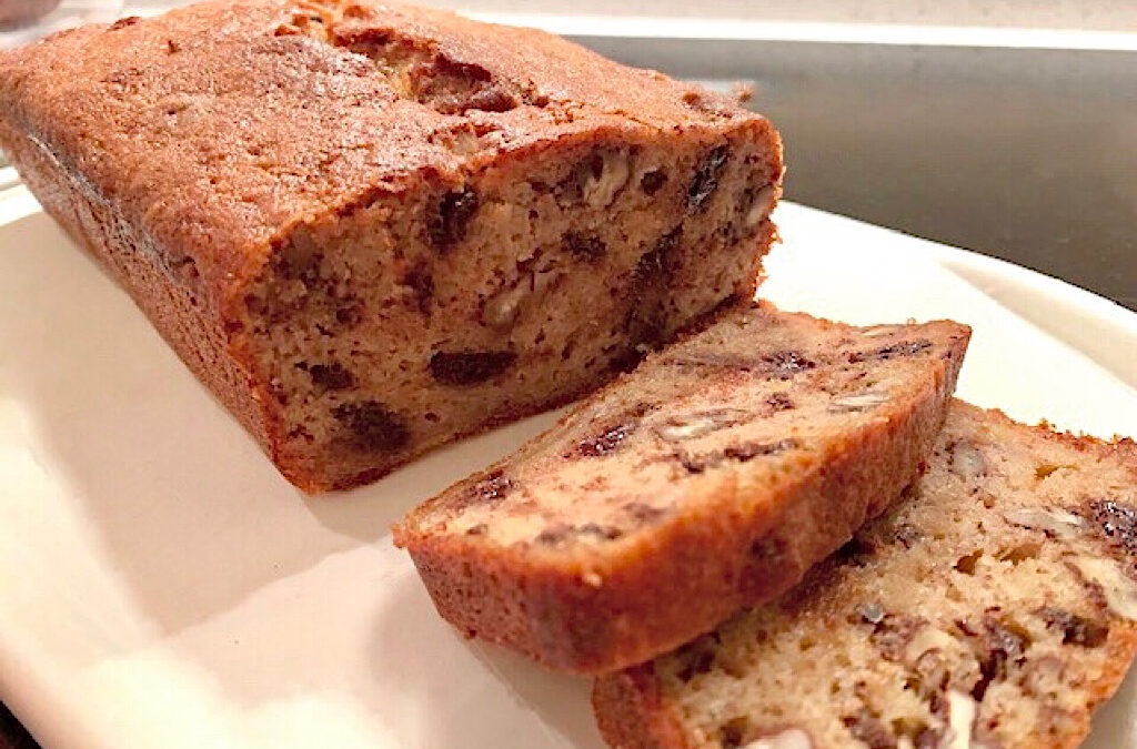 Bananenbrood met chocolade en walnoten