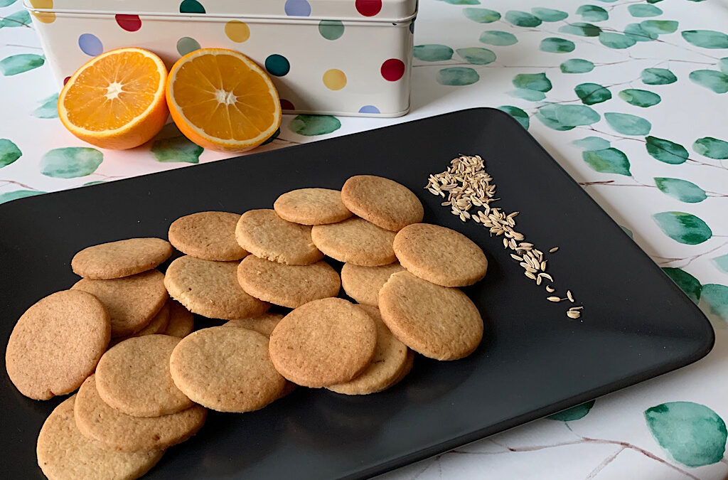 Koekjes met venkelzaad en sinaasappel